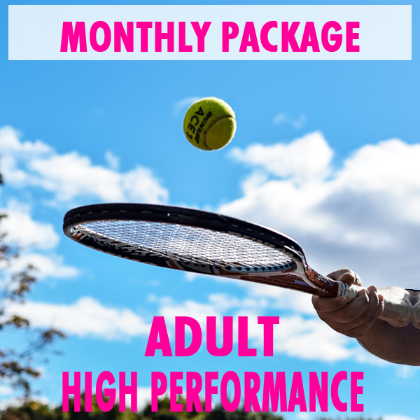 Adult High Performance Tennis Instruction January Package | Wednesday 7:00pm-8:00pm
