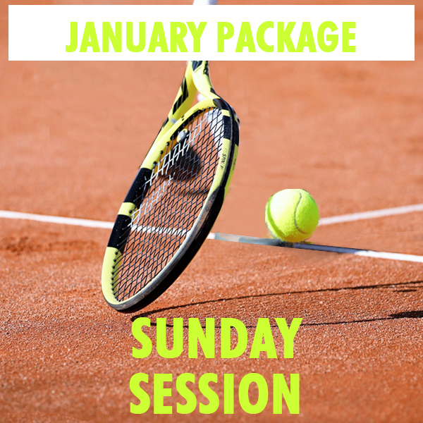 High Performance Tennis Instruction | January Package | Sunday 1:30pm-2:30pm